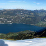 nochmals ein sehr schönes Breitbildfoto vom Thunersee und Brienzersee