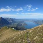 während dem Abstieg konnten wir so eine super Aussicht geniessen