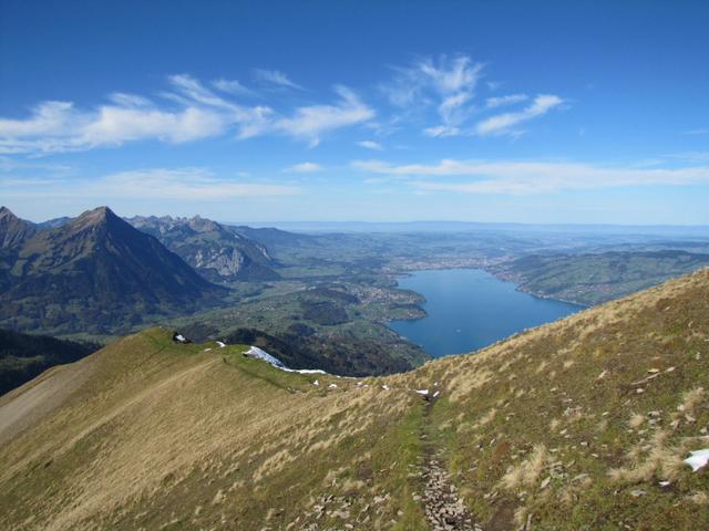 während dem Abstieg konnten wir so eine super Aussicht geniessen