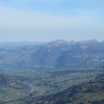 der Thunersee, Justistal mit Sigriswiler Rothorn und Niederhorn. Dort oben waren wir auch schon