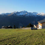 schönes Breitbildfoto bei Triemel mit Blick Richtung Aroser Weisshorn