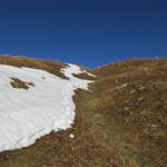 der Weg der auf den Hochwang führt ist völlig ungefährlich