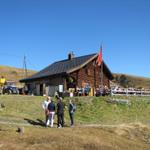 Blick zurück zum Ski- und Berghaus Hochwang