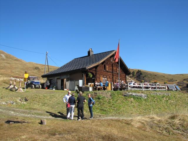 Blick zurück zum Ski- und Berghaus Hochwang