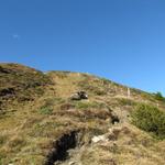 alles am Scalagrat entlang, führt der Bergweg uns hinauf zum Schlüechtli