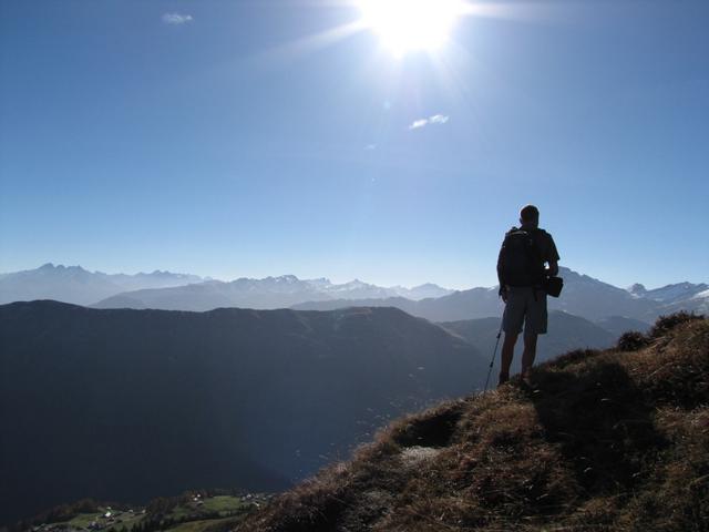 Franco bestaunt die wunderschöne Aussicht