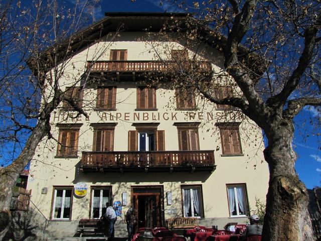 die schön gelegene Bergpension Alpenblick in Tenna