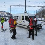 nach 20 Minuten erscheint endlich der Shuttlebus der uns hinauf nach Fatschel bringt