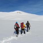 weiter geht unsere Schneeschuhtour. Unser nächstes Ziel der Faninpass