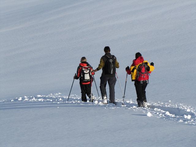 was für eine schöne Schneeschuhtour