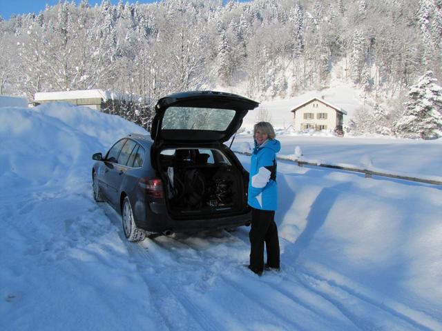 beim Parkplatz vom Schwimmbad in Steg