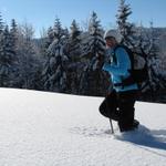 was für ein Vergnügen im Tiefschnee seine Spuren zu ziehen