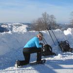 bei der Strahlegg heisst es wieder Schneeschuhe anziehen