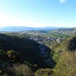 Tiefblick nach Villafranca del Bierzo