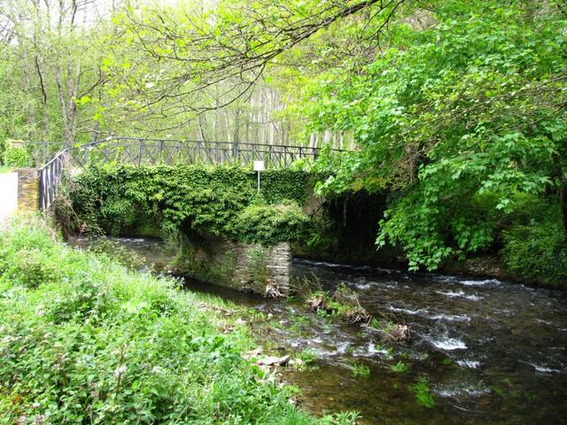 wir überqueren wieder den Río Sarria.