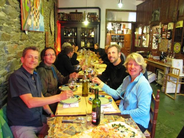 mit Ulrike & Michael, haben wir in der Locanda Italiana "Matias" einen sehr schönen Abend verbracht