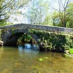 die schöne romanische Brücke bei Ribadiso