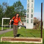 wir haben Santiago de Compostela (Heiliger Jakobus am Feld mit den Sternen) erreicht