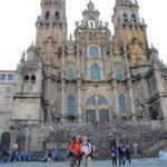 nach 2300 km und 7 Jahren Pilgerschaft, stehen wir vor der Kathedrale in Santiago de Compostela