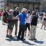 alle Pilger versammeln sich nach der Messe auf der Praza do Obradoiro