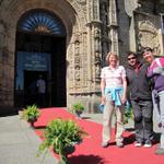 mit Susi und Lorenzo besuchten wir den Parador an der Praza do Obradoiro