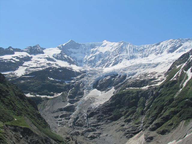 was für eine schöne Aussicht. Fiescherhorn, Walchergrat und Walcherhorn mit Fiescherwand