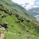 ein guter Wanderweg führt uns auf fast gleichbleibender Höhe weiter Richtung Bänisegg