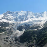 sehr schönes Breitbildfoto mit Fiescherhorn, Walchergrat, Walcherhorn mit Fiescherwand