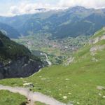 auf dem Rückweg konnten wir diesen Ausblick auf Grindelwald geniessen