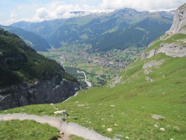 auf dem Rückweg konnten wir diesen Ausblick auf Grindelwald geniessen