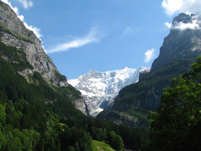 Blick zurück von wo wir gekommen sind