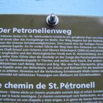 hier begann früher der Petronellenweg, der ins Wallis führte