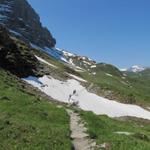 wir befinden uns nun auf dem sogenannten "Eiger-Trail"