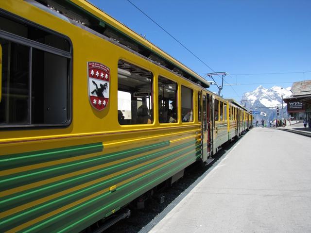 mit der Wengeneralp-Bahn, fuhren wir nach Grindelwald hinunter