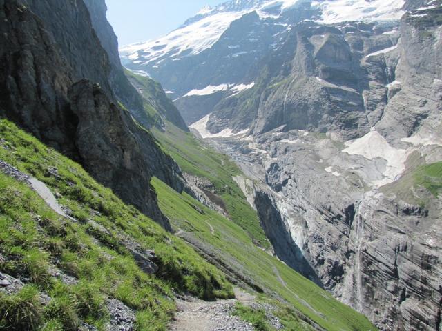 gut ersichtlich der weiterer Wegverlauf