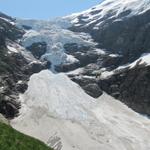 Blick zur Gletscherzunge des Oberen Grindelwaldgletscher