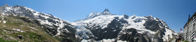 superschönes Breitbildfoto von der Glecksteinhütte aus gesehen