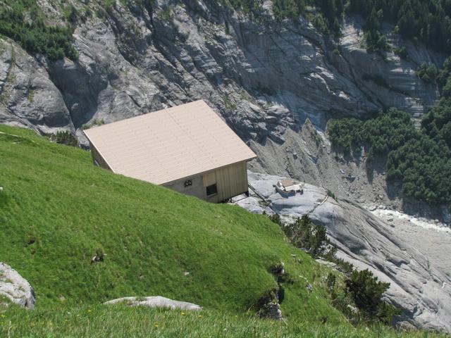 bei Punkt 1735 m.ü.M. mit Blick auf Engi. 1904 wurde diese Mittelstation in Betrieb genommen. 1915 wieder geschlossen