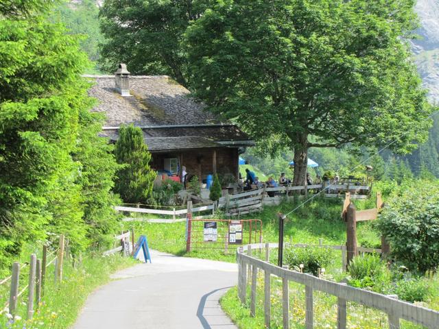 auf der Strasse Grosse Scheidegg-Grindelwald. Wir haben die Ischbodenhitta 1401 m.ü.M. erreicht