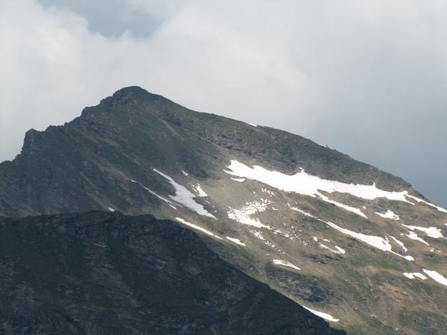 Blick hinauf zum Giferspitz. Dort oben waren wir auch schon