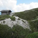 bei der Schutzhütte Punkt 2043 m.ü.M.