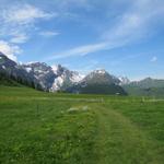 der Weg führt uns durch die Langermatte zu Punkt 1857 m.ü.M.