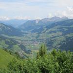 Tiefblick ins Ober Simmental mit Lenk