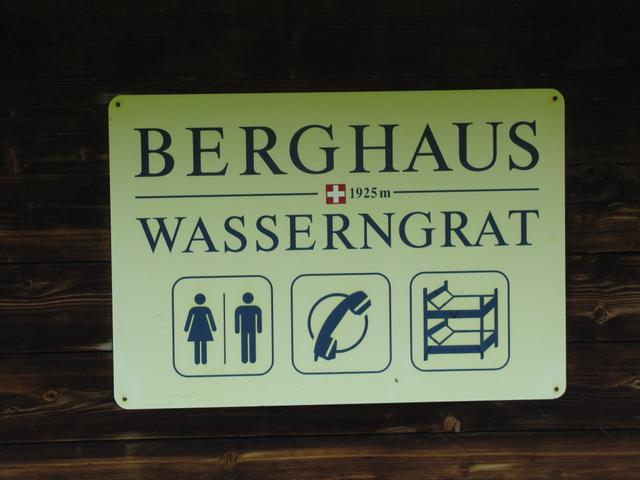 wir haben das Berghaus Wasserngrat erreicht