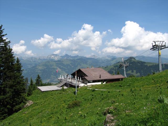 Blick zurück zum Berghaus Wasserngrat. Ein sehr schönes Plätzchen