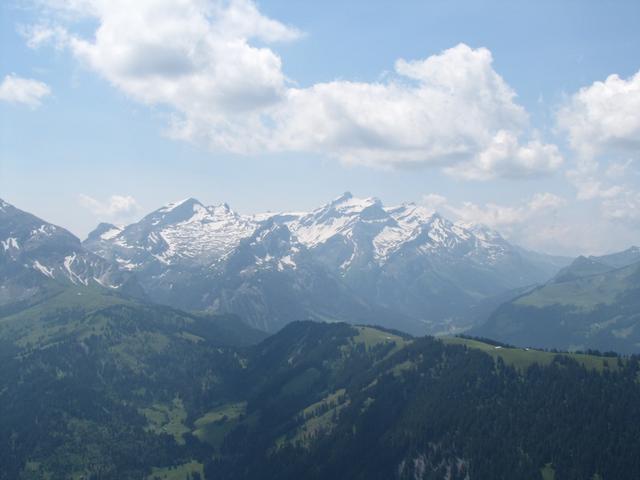 Blick zum Les Diablerets Massiv