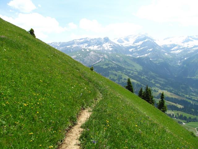 auf dem Weg zu Punkt 1952 m.ü.M.