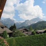 Aussicht vom Balkon auf das Wildhorn