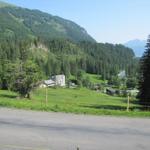 Blick zum sehr schönen Hotel Rosenlaui