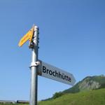 der Weg biegt nun rechts ab Richtung Brochhütte